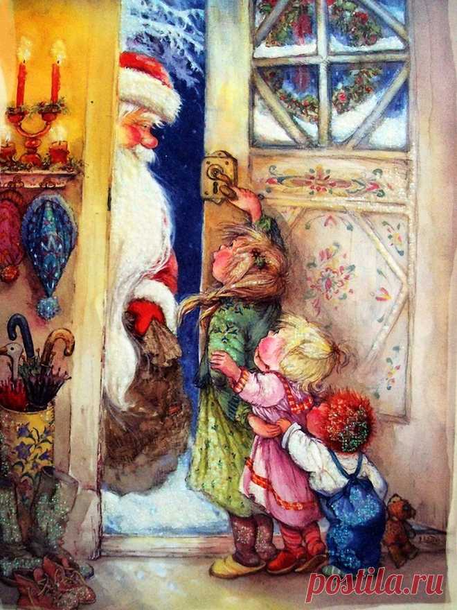 Художник Lisi Martin.Новогодние и Рождественские иллюстрации.Часть 2.
