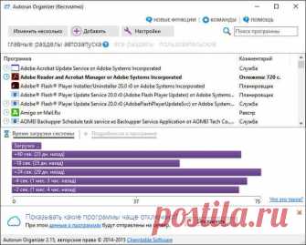 Autorun Organizer — менеджер автозагрузки