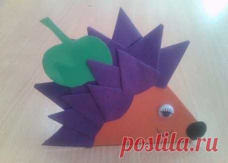 Ежик . - Поделки с детьми | Деткиподелки