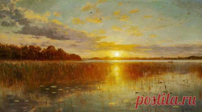 Пейзажи датского мастера PEDER MORK MONSTED.
