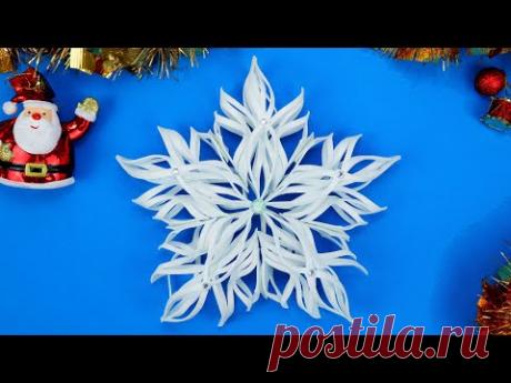 Объемная Снежинка из фоамирана своими руками