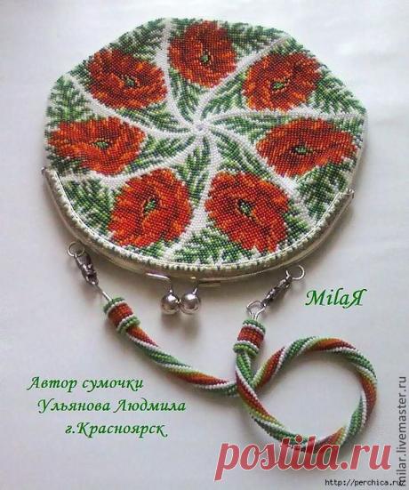 Как вязать круглую сумочку с бисером - много советов и мастер-классов