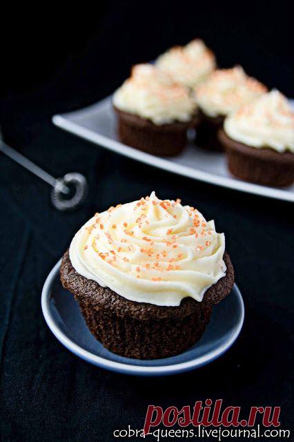 Шоколадно-ванильные капкейки