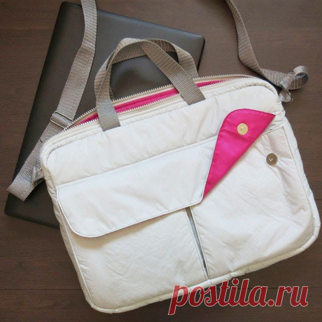 Практично: сумка для ноутбука своими руками | Креаликум