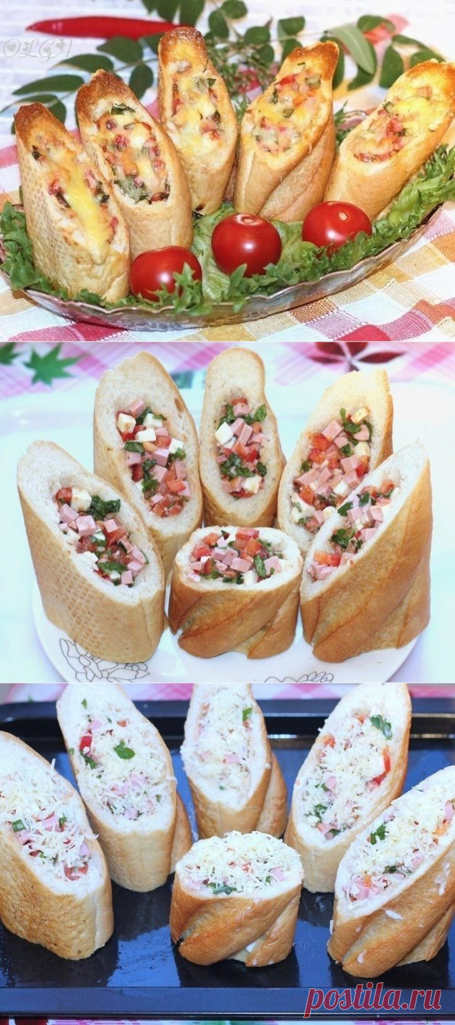Как приготовить хлебные стаканчики из багета - рецепт, ингридиенты и фотографии