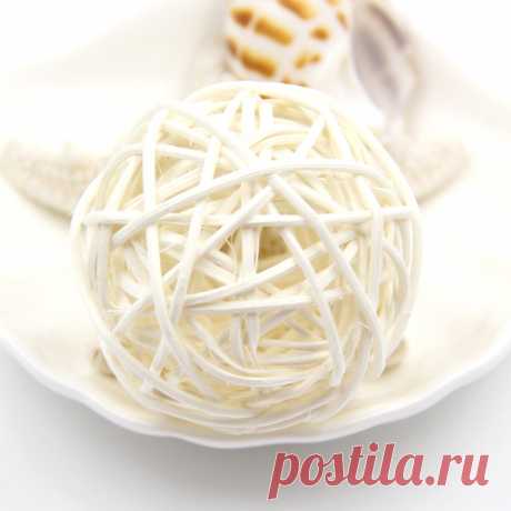 10 шт 5 см красочные мяч из ротанга DIY украшения сепактакрау украшение дома Рождество/День рождения Свадебная вечеринка украшения подарки для детей купить на AliExpress