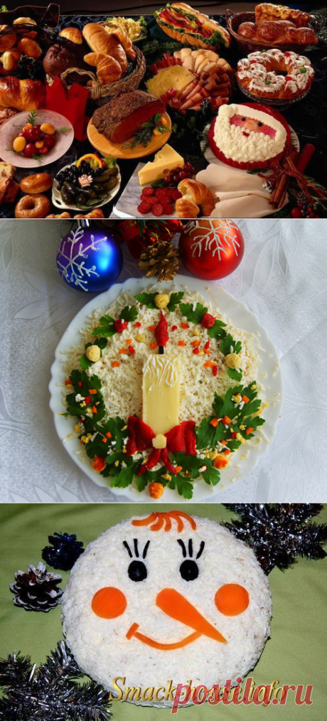 Черпаем идеи: новогоднее украшение блюд.