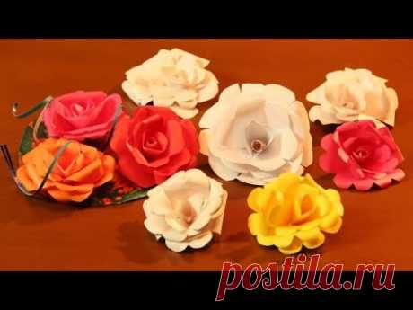 Как сделать бумажные розы своими руками
