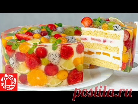 Это ВОСТОРГ! Необыкновенно красивый Торт с фруктами!