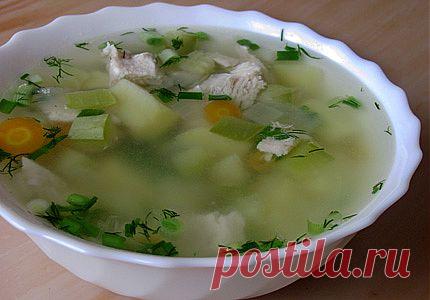 Рецепт: Суп с курицей и кабачками » Jenshina.net - сайт для настоящих женщин.