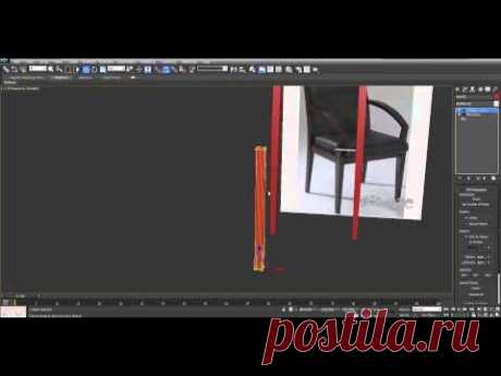 Создание стула - Урок 3D Max- Бесплатный курс Быстрый старт в 3Ds Max (день #2)