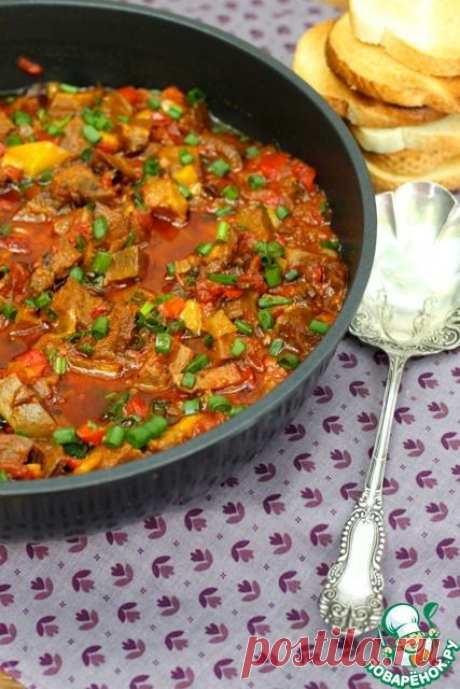 Язык говяжий по-креольски - кулинарный рецепт