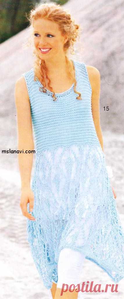 Воздушное ажурное платье | Вяжем с Лана Ви