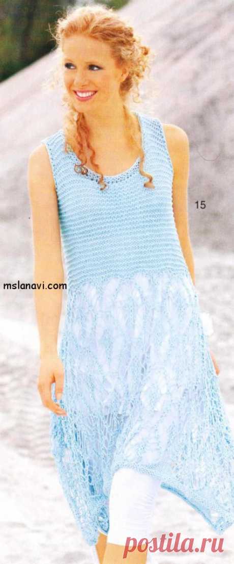Воздушное ажурное платье | Вяжем с Лана Ви