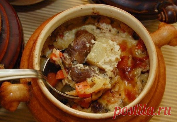 Сердечки в горшочках