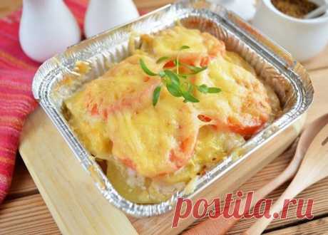 Картошка, запеченная с фаршем по- капитански