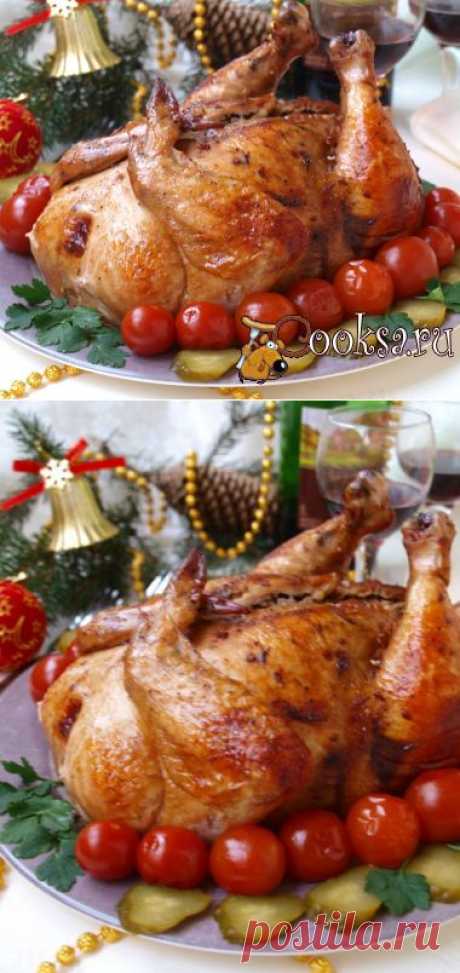 Курица фаршированная гречкой с грибами и луком рецепт с фото