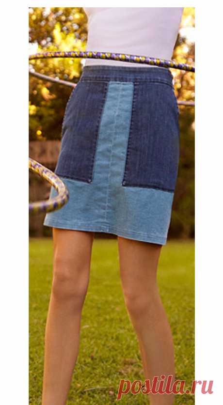 Patch Denim Pam Skirt – Loup
