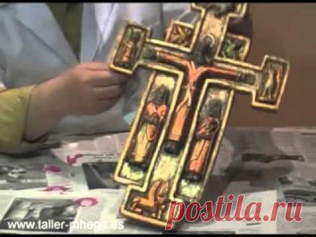 Золочение и роспись креста - 4.flv