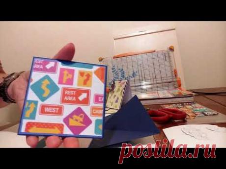 N  40. Открытка &quot;Ко дню рождения автомобилиста&quot;  Double easel card - YouTube