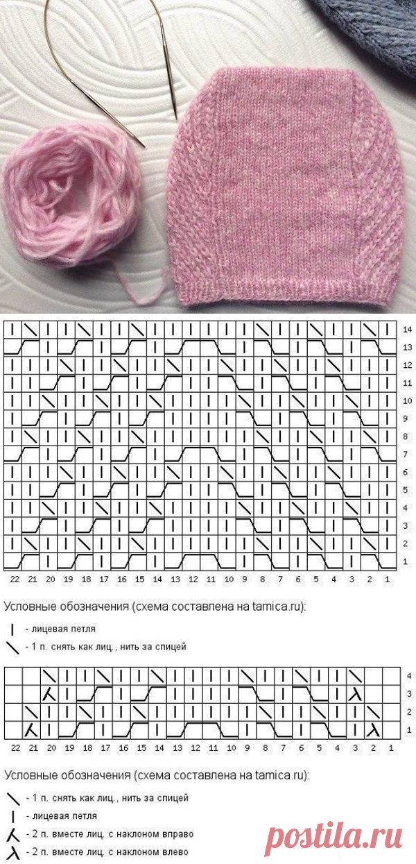 Простая шапочка спицами