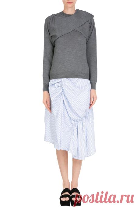 Merino Wool Draped Pullover from J.W. ANDERSON | Luxury fashion online | STYLEBOP.com