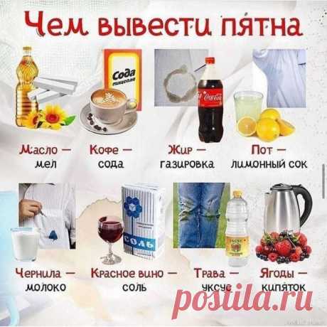 Выводим пятна без "химии" .