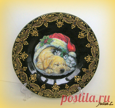 Тарелка &quot;Рождественский подарок&quot;