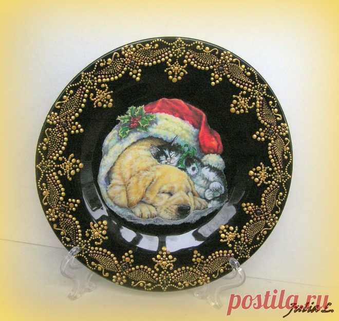 Тарелка "Рождественский подарок"