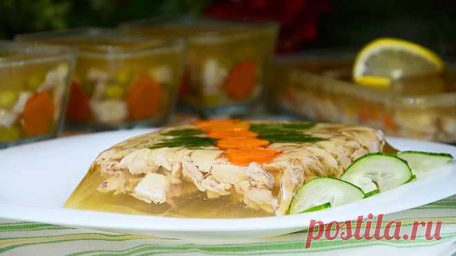 БЫСТРЫЙ ХОЛОДЕЦ ИЗ КУРИЦЫ, ну Очень простой и Вкусный рецепт.