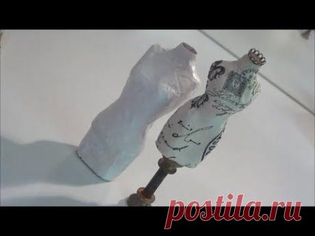 DIY Paper Mache Dressform Tutorial - YouTube