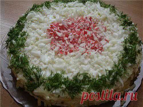 ВАФЕЛЬНЫЙ ТОРТ "КРАБОВЫЙ РАЙ".