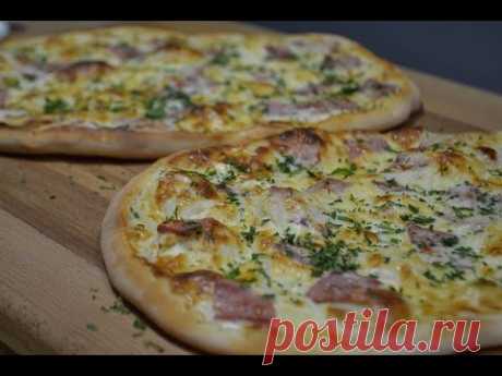 Немецкий ОГНЕННЫЙ ПИРОГ | Мясной пирог | Flammkuchen (фламмкухен)