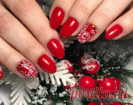 Топ-11 самых красивых идей маникюра на Новый год 2019 - Сити-глам - мода и красота 2018-2019