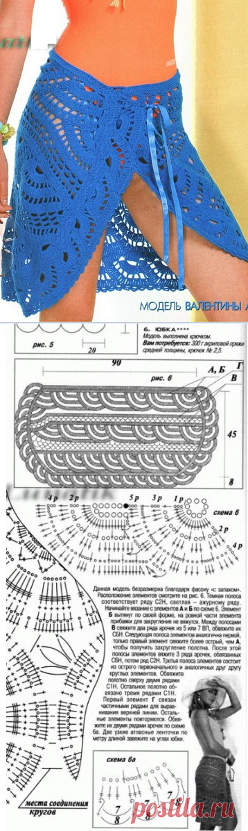 Парео крючком схема и описание. Как связать парео крючком |
