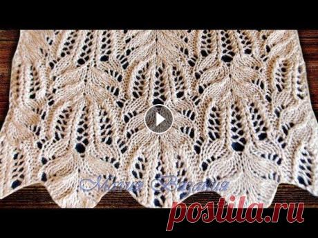 Знаменитый популярный узор Медвежьи лапки Очень популярный японский ажурный узор. В видео показаны изделия на основе этого замечательного узора. ВНИМАНИЕ! В 19-м ряду оговорилась: в конце ряда...