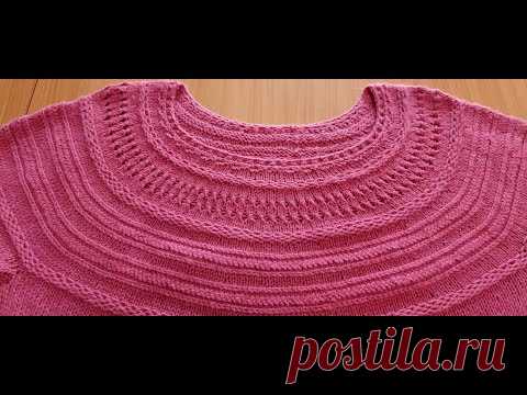 Круглая кокетка с поперечными рельефами, расчет на 3 размера