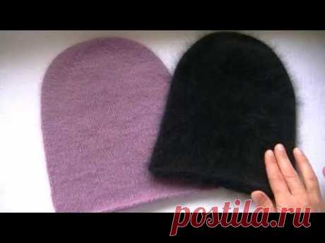 Вяжем  шапку бини спицами. МК для начинающих