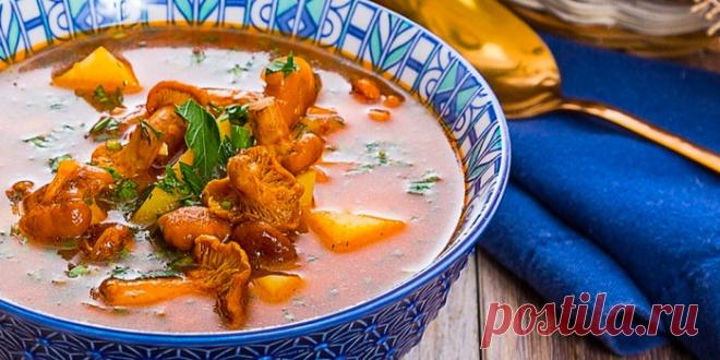 ГРИБНАЯ ПОХЛЁБКА СО СВЕЖИМИ ЛИСИЧКАМИ