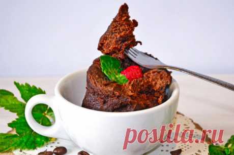 Кекс в кружке за 5 минут в микроволновке рецепт с фото пошагово и видео - 1000.menu