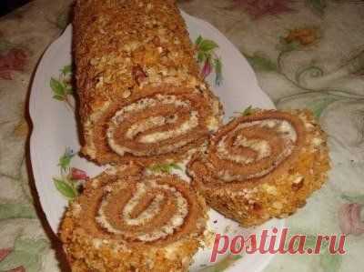 Простой и вкусный рулет за 5 минут!