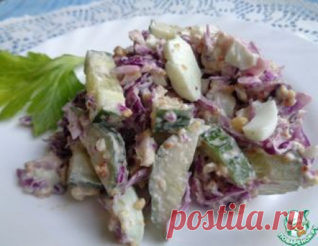 Капустный салат с орехом – кулинарный рецепт