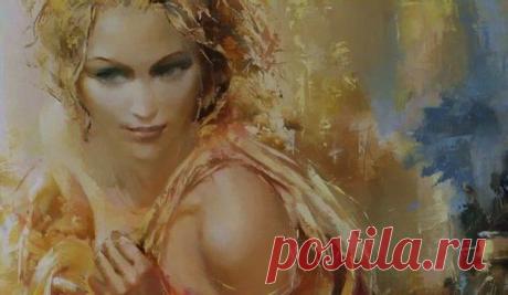 Женщина-загадка художника Романа Гарасюты (Roman Garassuta).