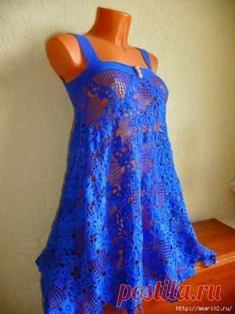 Ажурный летний сарафан..