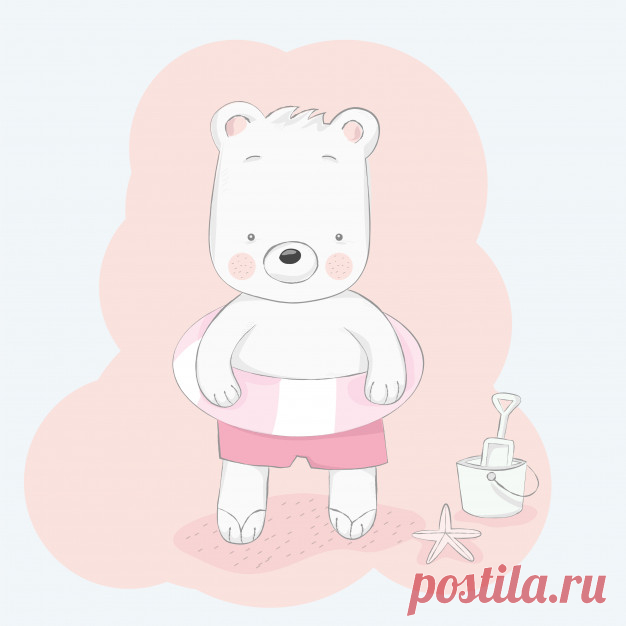 Симпатичный ребенок медведь с жизнью кольцо мультфильм рисованной стиль Более миллиона свободных векторов, PSD, фотографии и бесплатные иконки. Эксклюзивные халявы и все графические ресурсы, которые необходимые для ваших проектов