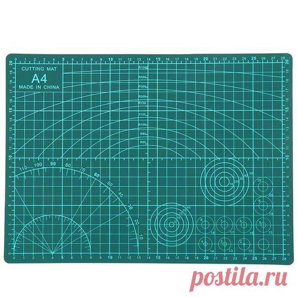Коврик для резки
два варианта размера
====================
Замечательный коврик, понравился, разметка четкая, совпадает с контрольной линейкой, сам тяжелый, плотный, поверхности шероховатые, не скользит. Доставка быстрая, курьерской службой за 7 дней