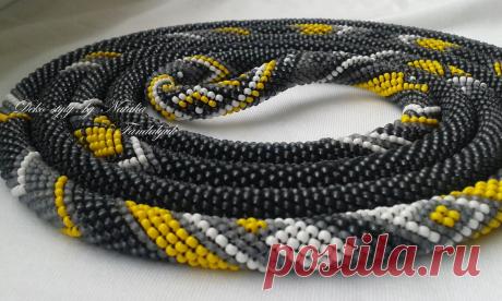 ЭтноGrey - лариат на геометрическую тему. | biser.info - всё о бисере и бисерном творчестве