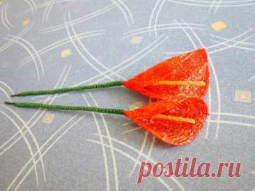 Антуриум из бисера