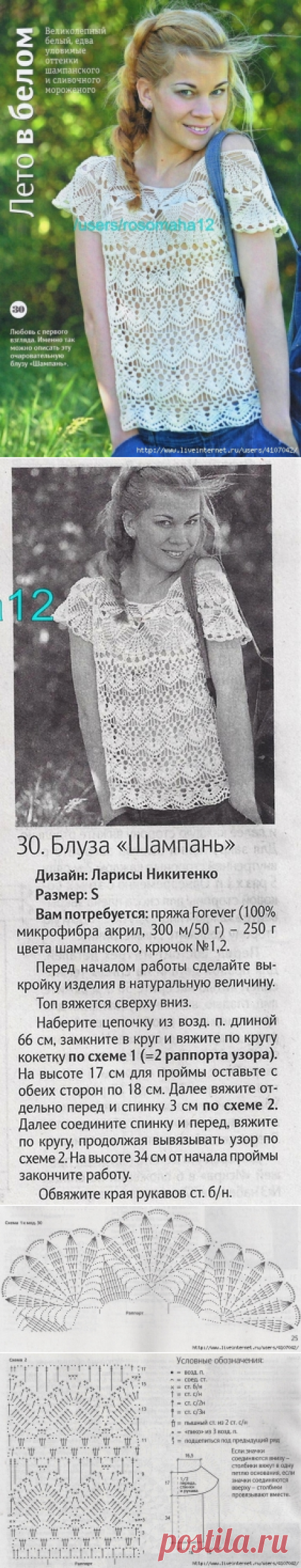 Топ с круглой кокеткой