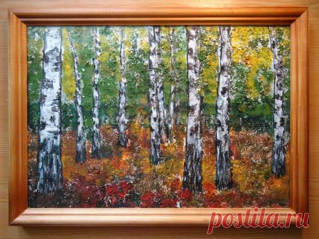 Рисование осеннего пейзажа поэтапно